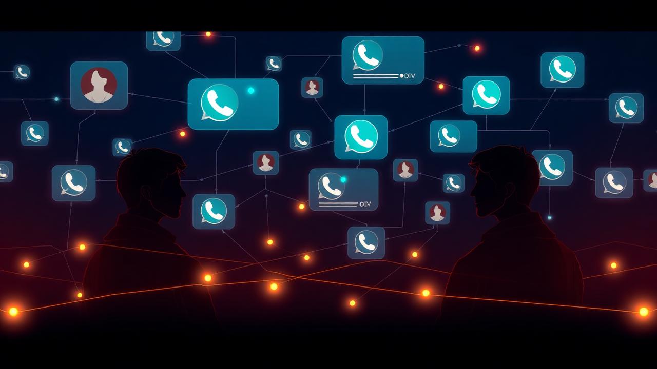Avatares de atendentes compartilhando uma caixa única de conversas do WhatsApp