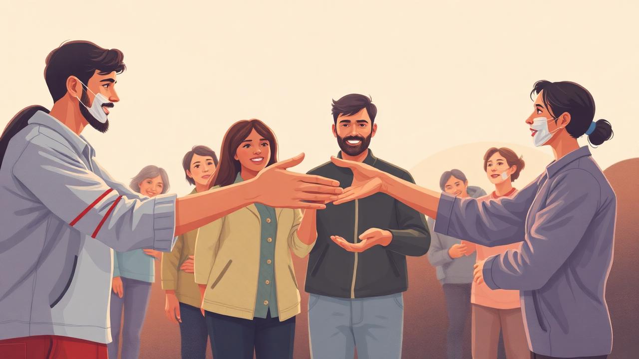 Voluntários de ONG em ação comunitária
